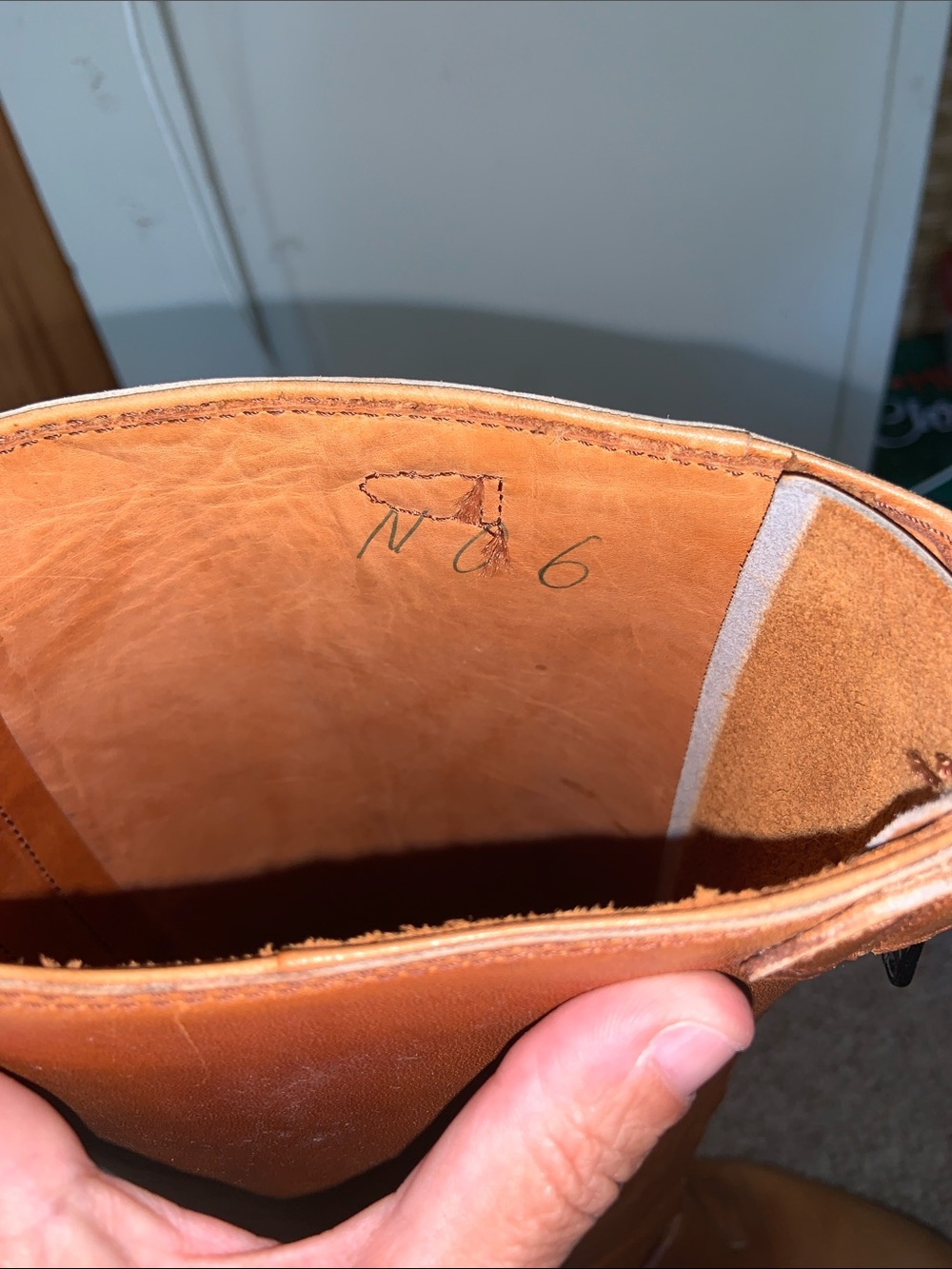 Tall Leather Riding polo Boots in Cognac British tan Brown custom 9 wide - Picture 6 of 12